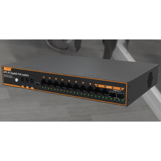 POE 150W 12-port 1Gbps 24000Mah with 3 DC ports 5V/12V/48V UPS